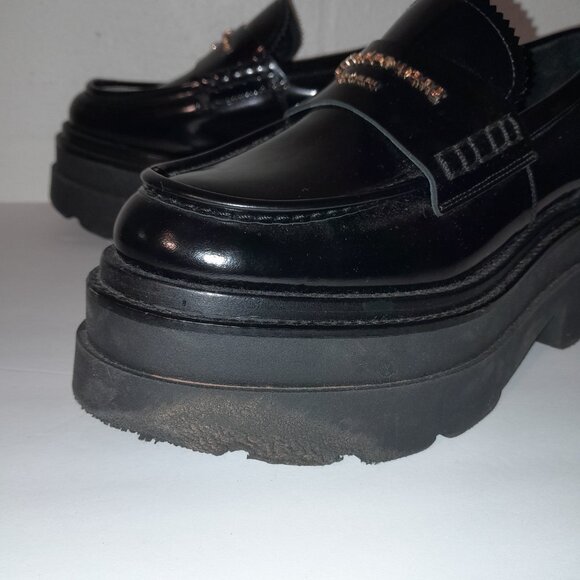 Alexander Wang Black Platform Loafers - Picture 5 of 10